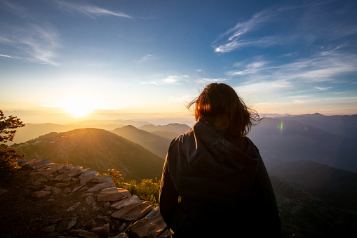 woman in nature