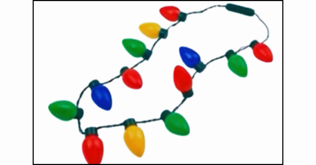 Christmas lighted necklaces